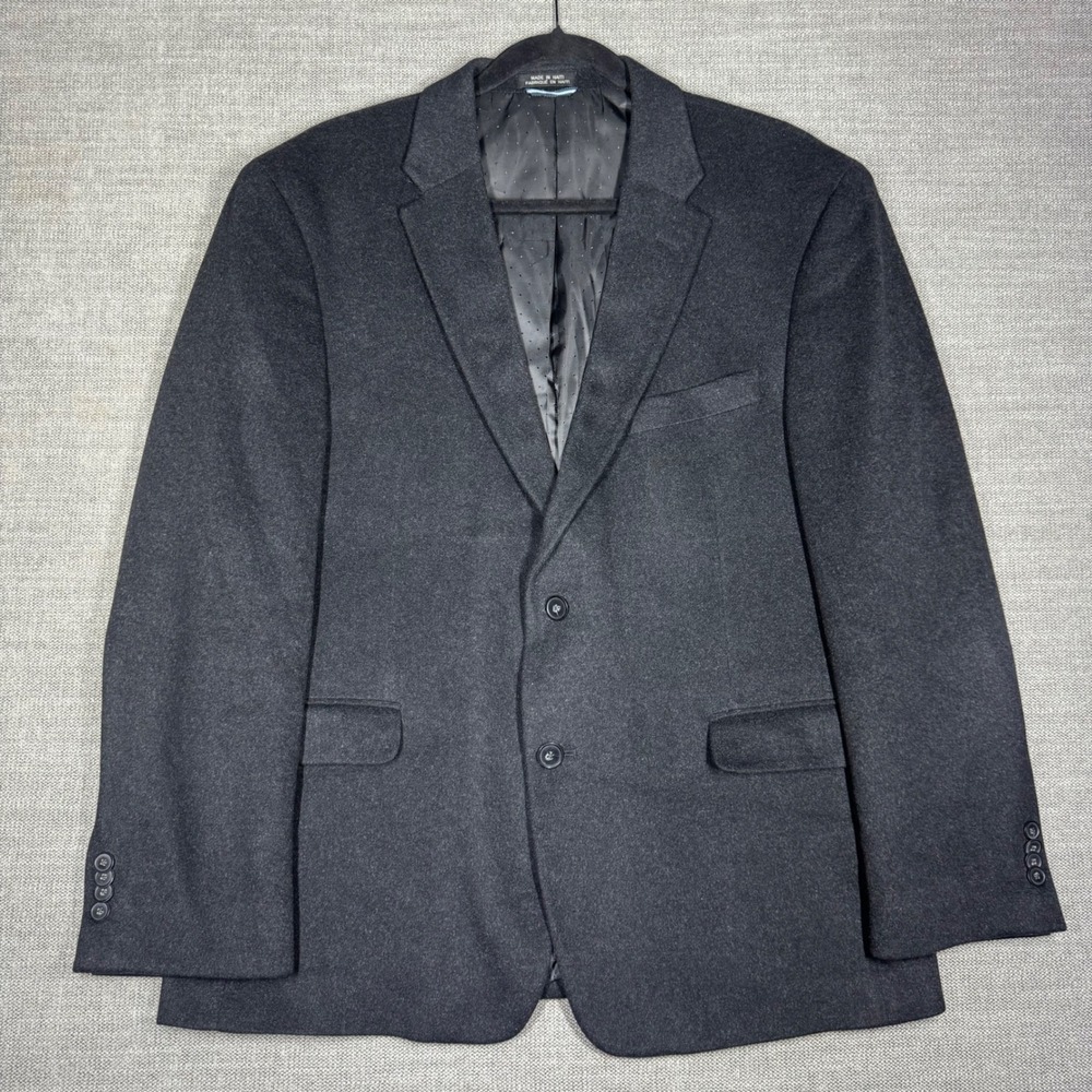 Tommy Hilfiger Mens 42S Blazer 100% Cashmere Sport Coat Black Soft Warm Luxury